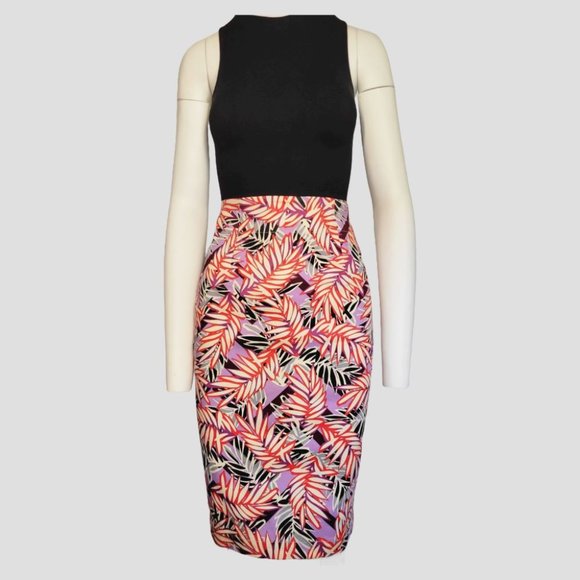 GUESS Claudette Pencil Skirt Red Purple NWT - Picture 1 of 10